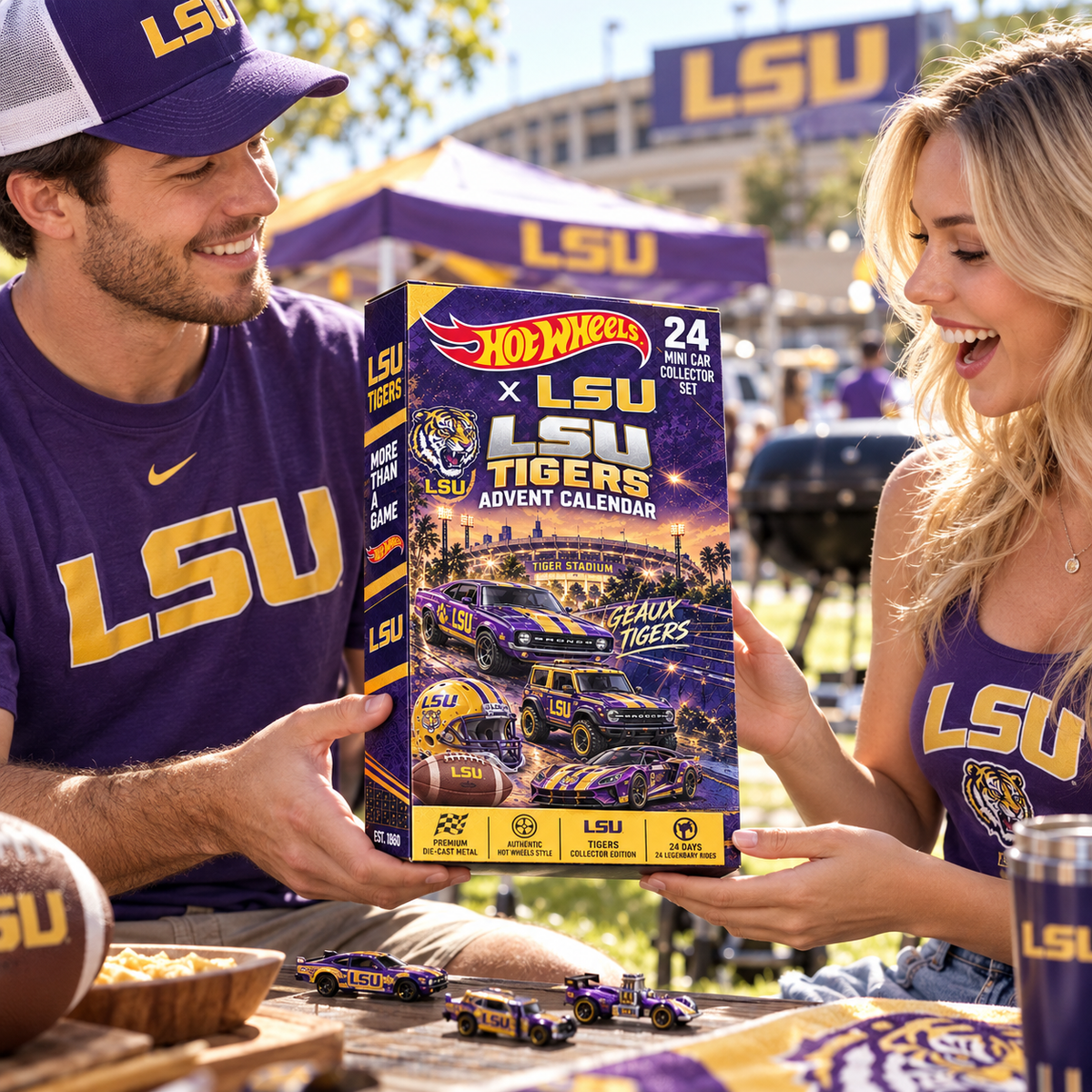 LSU Premium Mini Car Advent Calendar LNTH