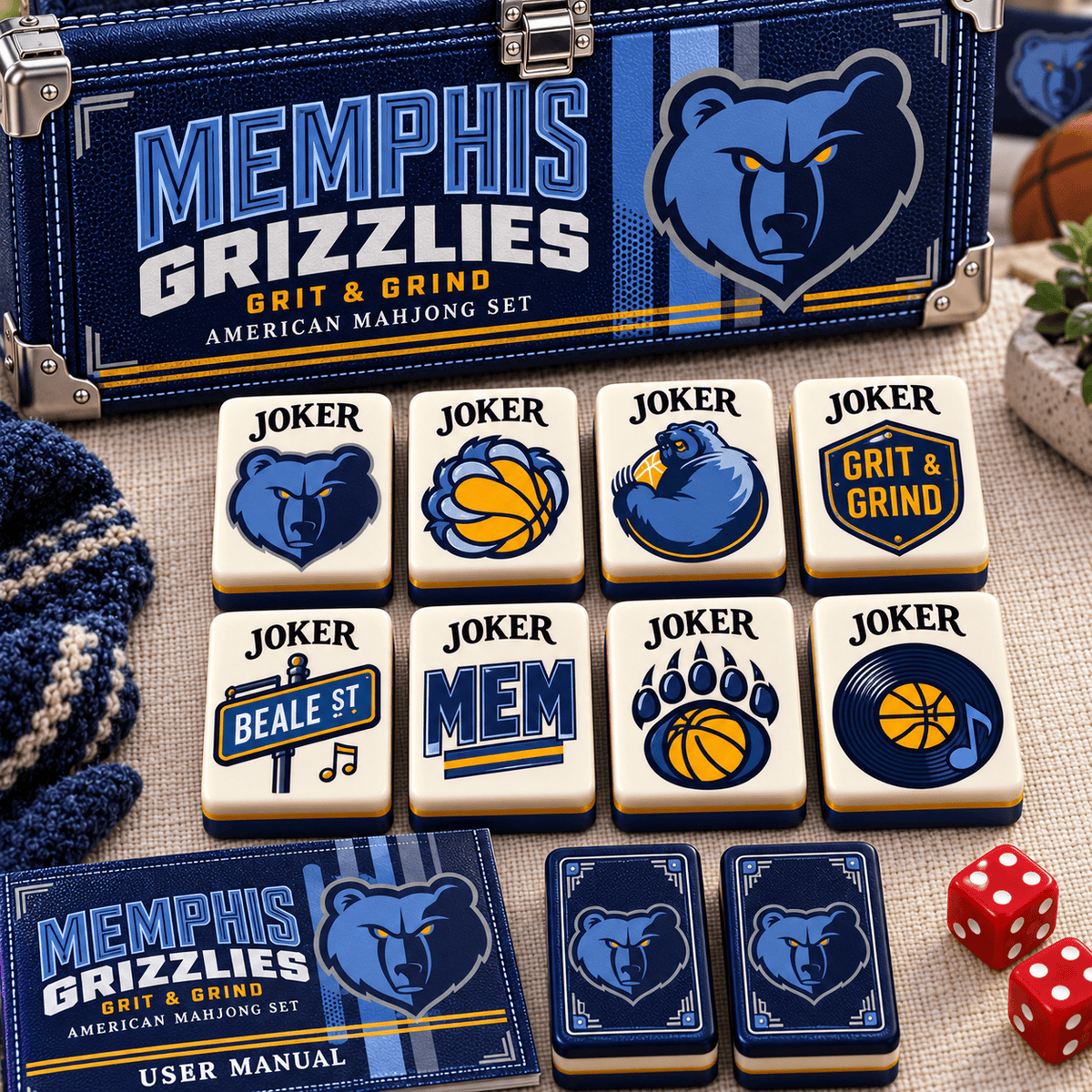 Premium MPG Mahjong Tiles Set PVNA