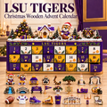 Premium LSU Christmas Wooden Advent Calendar TTMH