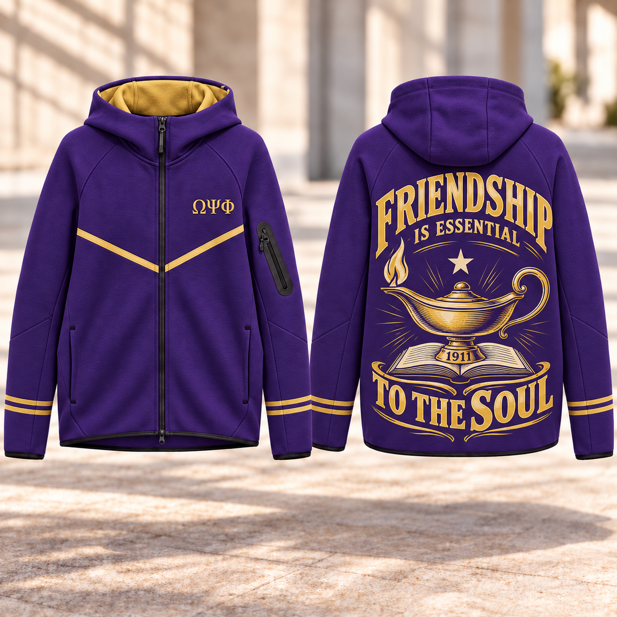 OMPP PREMIUM GRAPHIC ZIP HOODIE HQH
