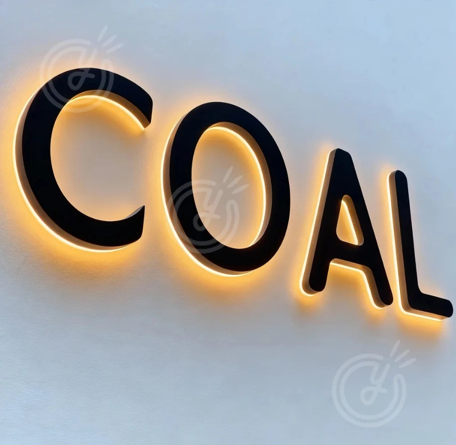 Custom LED Office Decor for Room 3D Logo Sign: Business Backlit Metal&acrylic Accessories Home Aesthetic Signs Backlit Logo Sign