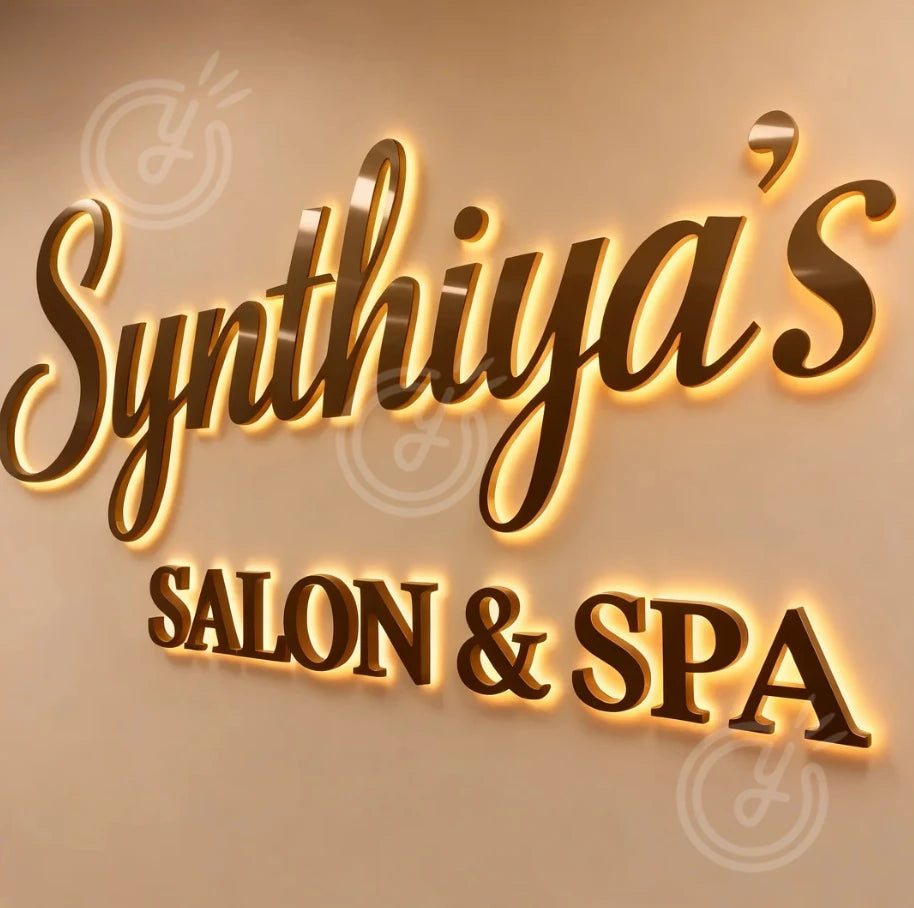 Custom LED Office Decor for Room 3D Logo Sign: Business Backlit Metal&acrylic Accessories Home Aesthetic Signs Backlit Logo Sign