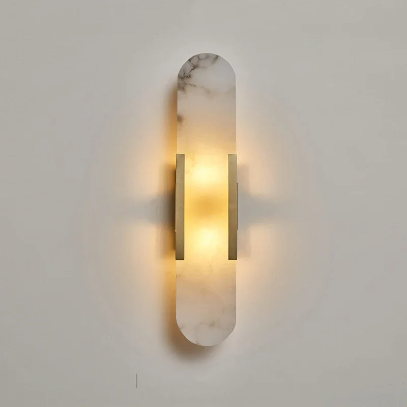 Natural marble wall light Nordic sconce light fixture Living Room Bedroom Bedside Light Bra Hotel Art Decor Staircase Lighting