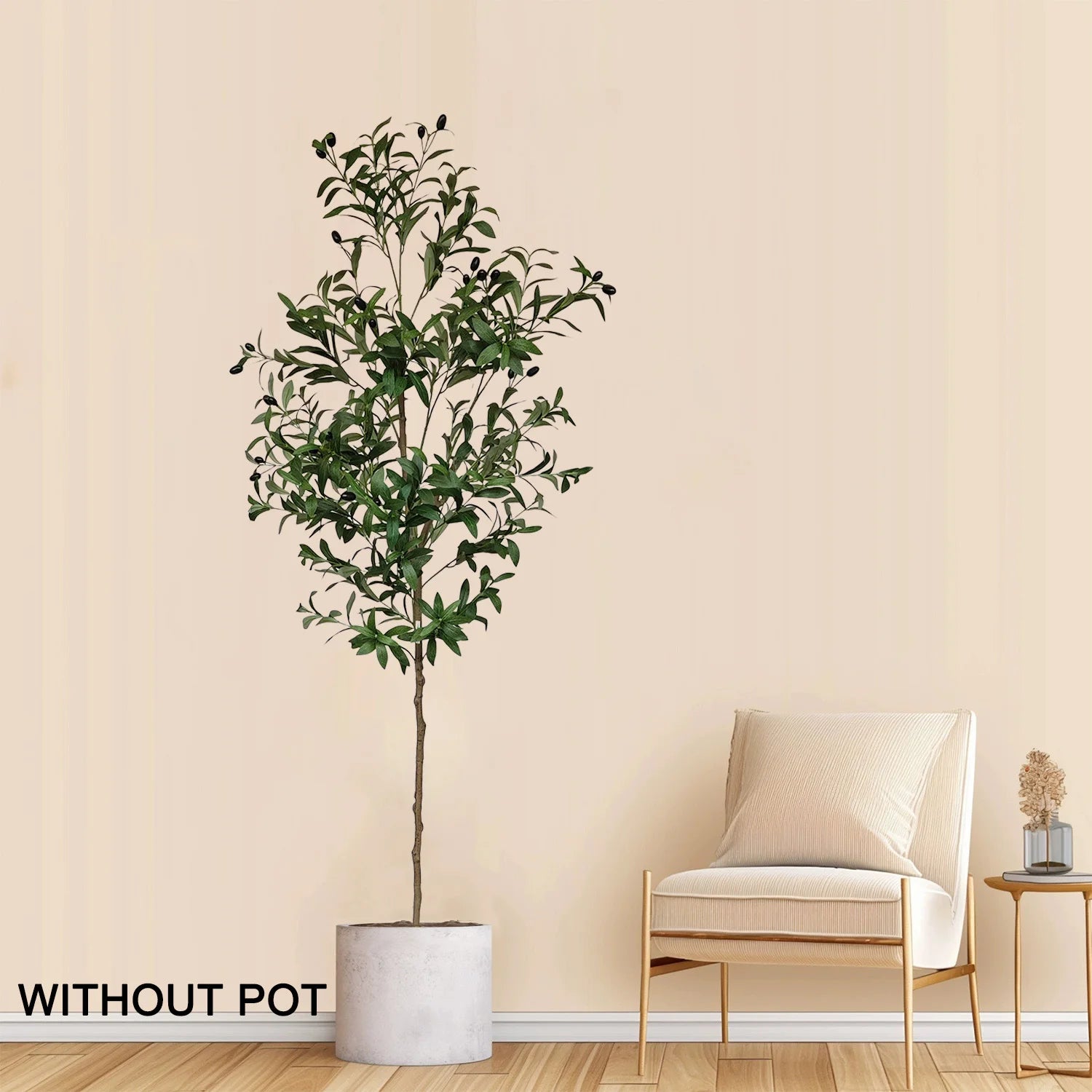 120-180cm/5.9ft Artificial Olive Tree plant indoor outdoor Ornament Fake Plant for Home garden Balcony Living Room Decoration