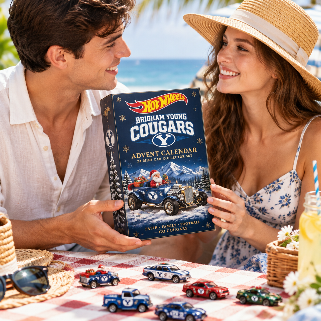 Brigham Young Cougars Premium Mini Car Advent Calendar