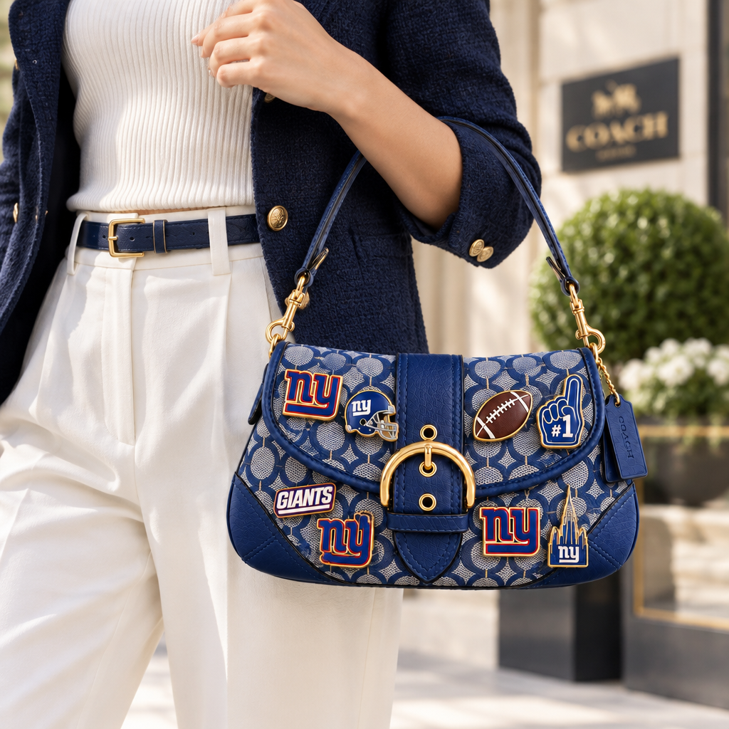 New York Giants Soho Bag With Charm