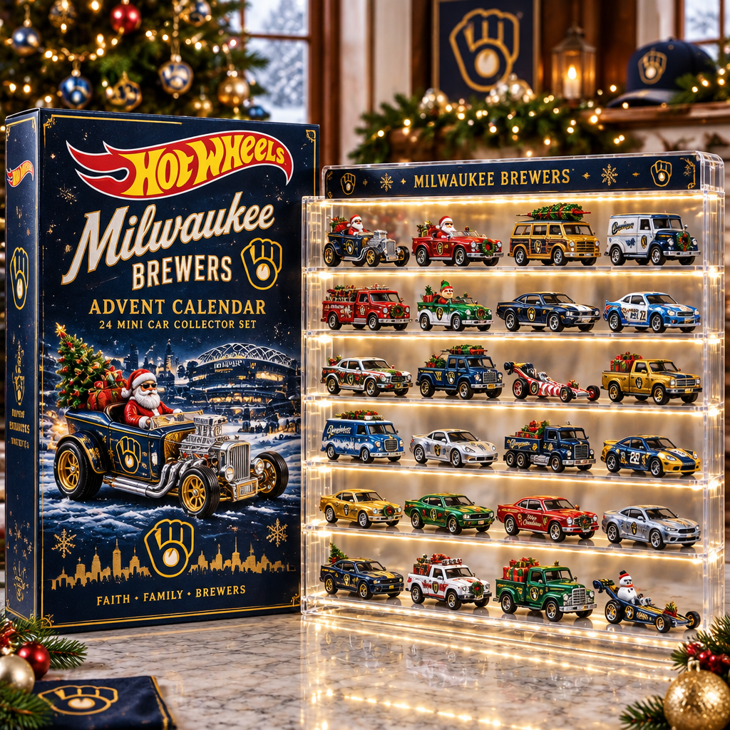 Milwaukee Brewers Premium Mini Car Advent Calendar