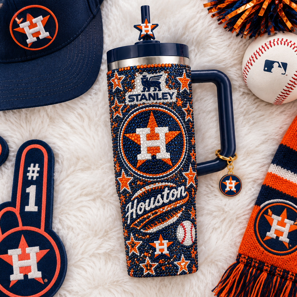 Houston Astros 40oz Tumbler With Handle TTNL