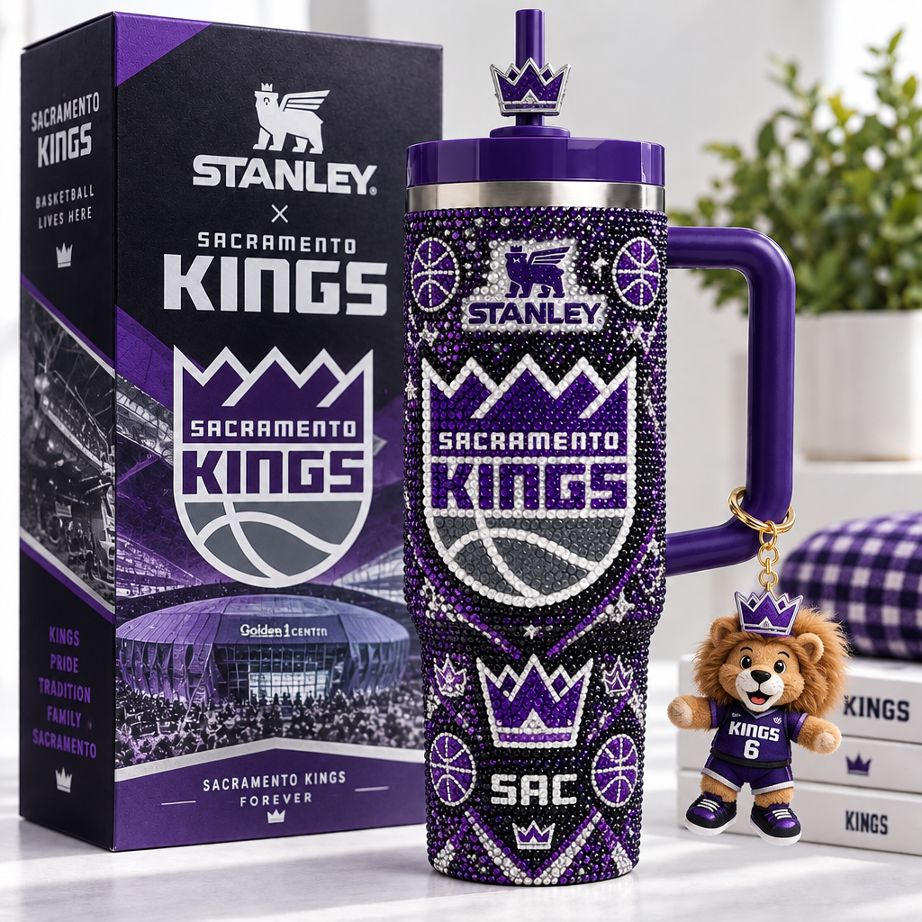 Sacramento Kings 40oz Tumbler With Handle TTNL