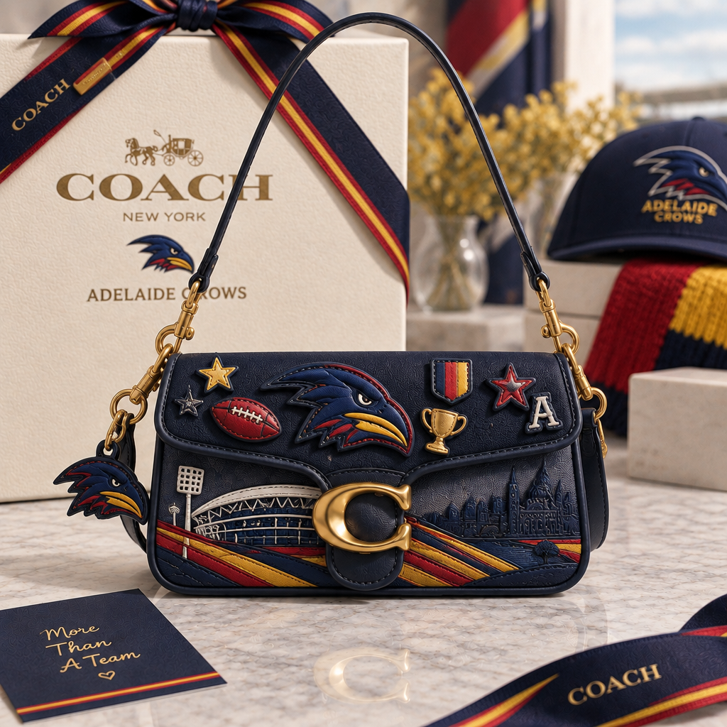 Adelaide Crows Coach Shoulder Cross With Charm